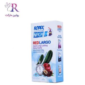 خرید اینترنتی کاندوم تاخیری بزرگ کننده کاپوت مدل Largo بسته 12 عددی